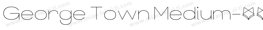 George Town Medium字体转换